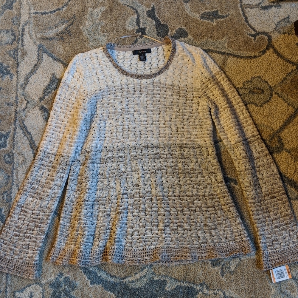 NWT Style & Co Ombre Sweater Bell Sleeves
